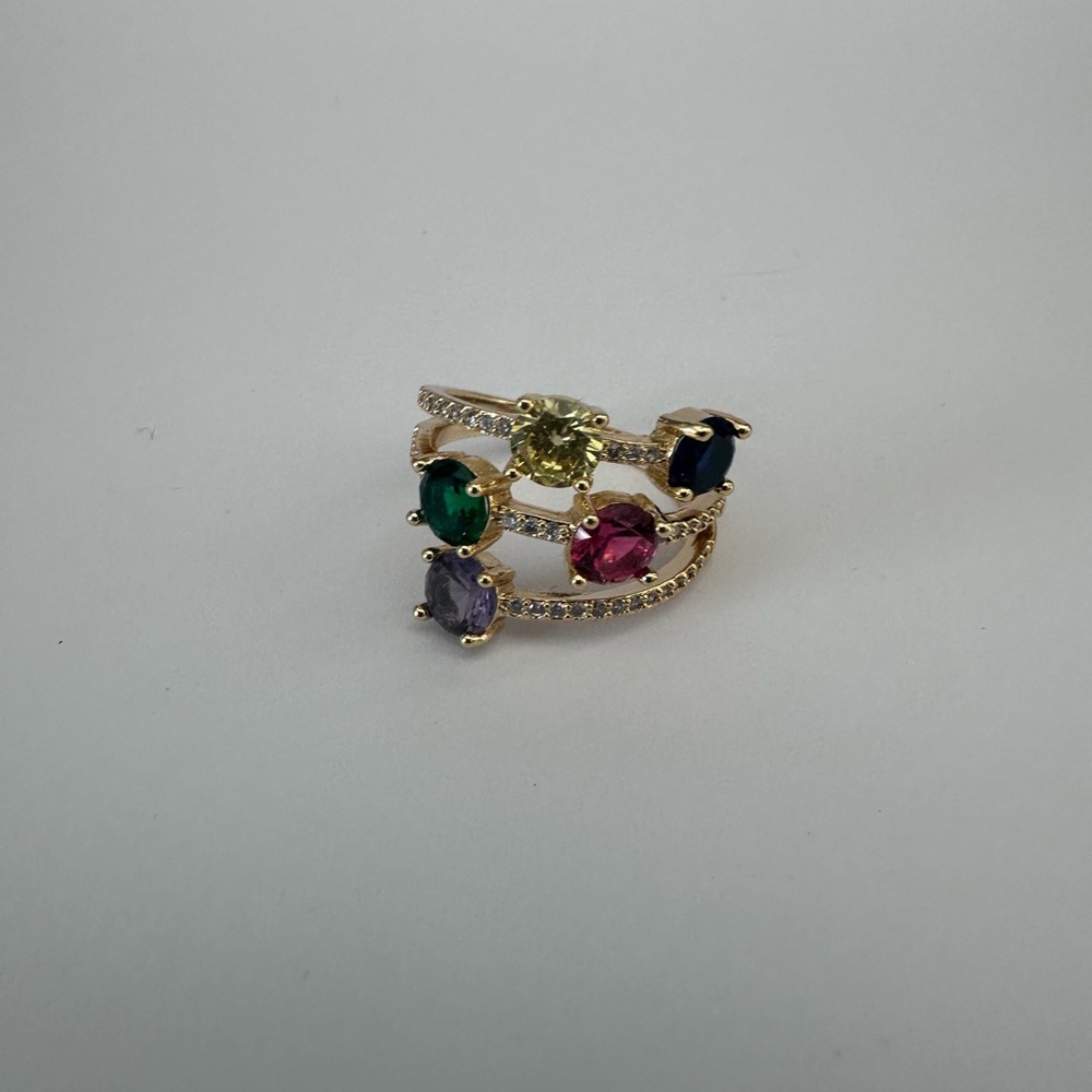 Multi-Stone Gold Ring